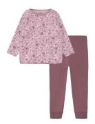 Name It Nmfnightset Mauve Flower Noos Lila