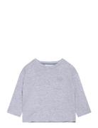 Mango Long Sleeve Cotton T-Shirt Grå