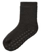 Name It Nmmwaksi Wo/Bl Terry Sock W/Non Skid Svart