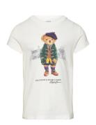 Ralph Lauren Kids Polo Bear Cotton Jersey Tee Vit