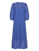 Minus Msdaley Midi Lace Dress Blå