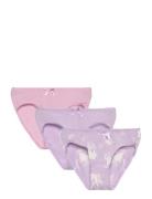 Name It Nmfbriefs 3P Pastel Lilac Horse Noos Rosa