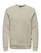 ONLY & SONS Onsceres Crew Neck Noos Beige