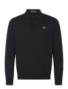 Fred Perry Classic Knitted Shirt Ls Svart