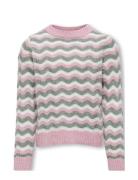 Kids Only Koglia L/S O-Neck Stripe Knt Rosa