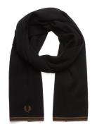 Fred Perry T/T Merino Wool Scarf Svart