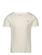 Tom Tailor Solid Rib T-Shirt Kräm