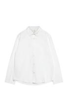 Mango Oxford Cotton Shirt Vit