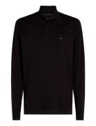 Tommy Hilfiger L/S Liquid Cotton Reg Polo Svart