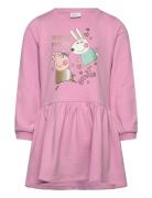 Name It Nmfamira Peppapig Ls Swe Dress Bru Cplg Rosa