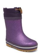 Mikk-line Short Winter Wellies - Glitter Lila