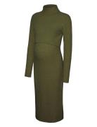 Mamalicious Mlsuniva June L/S Knit Midi Dress 2F Khaki Green