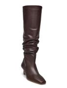 ALOHAS Kalila Brown Leather Boots Brun