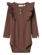 Lil'Atelier Nbfnara Ls Slim Body Lil Brun