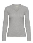 InWear Dagnaiw Melange V-Neck Ls Grå