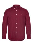 Tommy Hilfiger Flex Brushed Solid Rf Shirt Burgundy