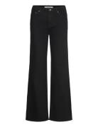 Soft Rebels Srwilla Midwaist Wide Jeans Svart