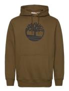 Timberland Kennebec River Tree Logo Hoodie Dark Olive Brun