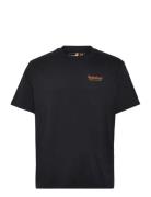 Timberland Rugged Active Gear Back Graphic Tee Black Svart