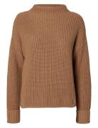 Selected Femme Slfselma Ls Knit Pullover Noos Brun