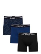 BOSS Boxerbr 3P Bold Des Svart