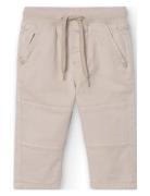 Boboli Stretch Gabardine Trousers For Baby -Bci Beige