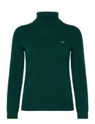 GANT Extrafine Lambswool Rollneck Grön