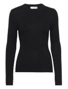 Selected Femme Slfcabala Ls Knit O-Neck Svart