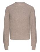 NOISY MAY Nmnola L/S O-Neck Knit Fwd Beige