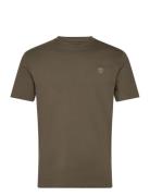 Timberland Dunstan River Short Sleeve Tee Leaf Green-Cassel Earth Khak...