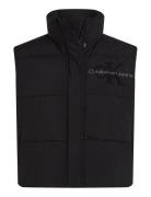 Calvin Klein Jeans Chenille Monologo Vest Svart