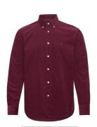 Tommy Hilfiger Solid Corduroy Rf Shirt Burgundy