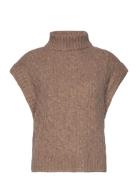 Lollys Laundry Fresnoll Knit Vest Sl Brun