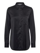 MOS MOSH Mmlinda Satin Shirt Svart