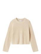 Name It Nkfvenja Ls Loose Short Knit Kräm