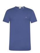 GANT Slim Shield Ss T-Shirt Blå