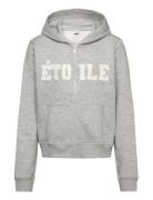 Lindex Sweatshirt Hoodie Zipp Grå