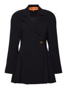 STINE GOYA Voluminous Mini Coat Dress, 2273 Cr Svart