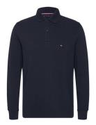 Tommy Hilfiger L/S Waffle Reg Polo Marinblå