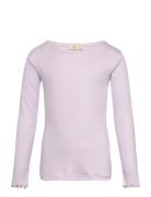 Copenhagen Colors Pointelle Junior Ls Tee Lila