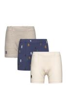 Liewood Felix Printed Boxers 3-Pack Mix Beige