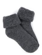 Smallstuff Ancle Sock, Wool Black Grå