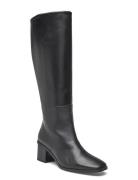 Calvin Klein Heel Knee Boot 50 W/Ml Lth Svart