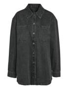 NOISY MAY Nmalva L/S Denim Shacket Az387Bl Fw Noos Grå