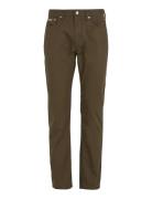 Calvin Klein Jeans Straight Cotton Twill Pant Khaki Green