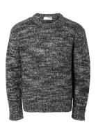 Selected Homme Slhpepper Ls Knit Relaxed Mock Neck Svart