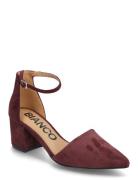 Bianco Biadevived Pump Micro Suede Burgundy