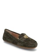 Lauren Ralph Lauren Barnsbury Suede Loafer Khaki Green