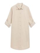 Tom Tailor Solid Corduroy Dress Beige