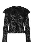 ALOHAS Tolpa Lace Black Blouse Svart